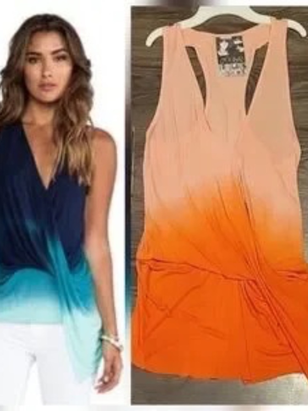 YOUNG FABULOUS & BROKE × REVOLVE CLEO OMBRE DIP DYED TANK TOP, Medium